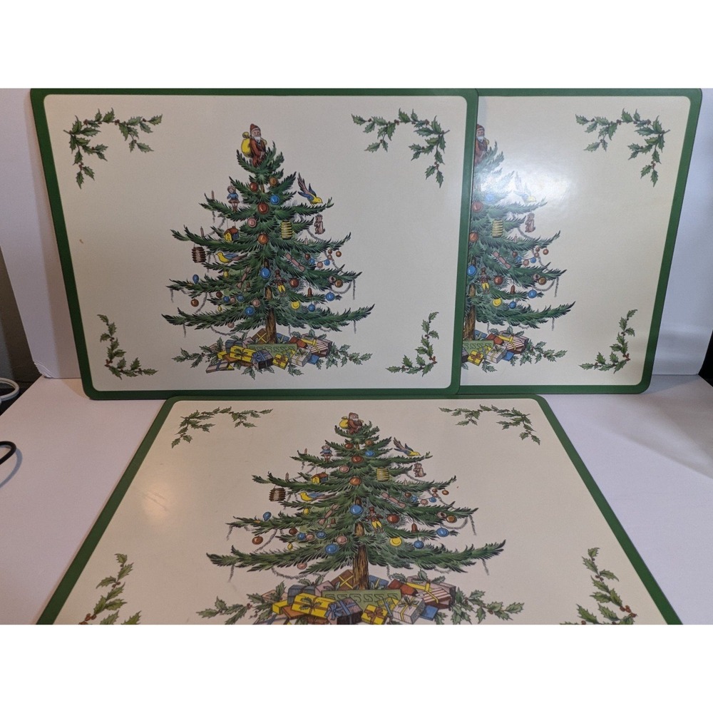 Spode‎ Acrylic Finish Christmas Placemats Set of 4